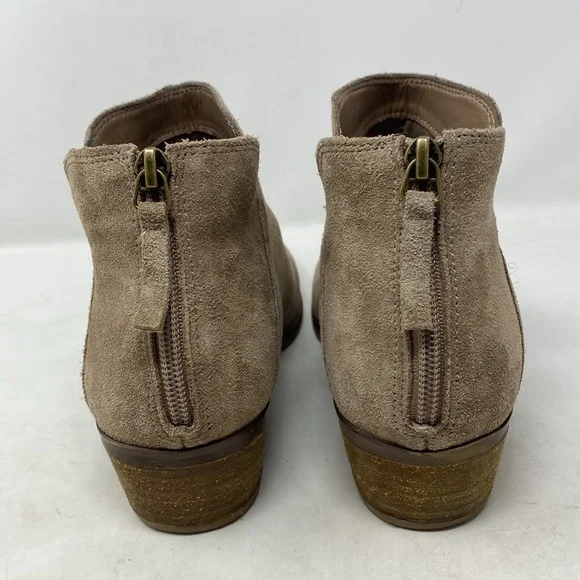 Michael by Michael Shannon Nadya Notch Suede Zippered Ankle Boots - Picture 5 of 8